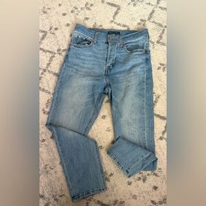 Aeropostale Women’s Slim Straight Jeans Size 8 Medium Wash Stretch Denim